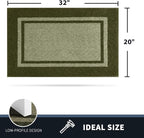 PURRUGS Dirt Trapping Door Mat 20" x 32", Non-Slip Machine Washable Entryway Rug - Image 2