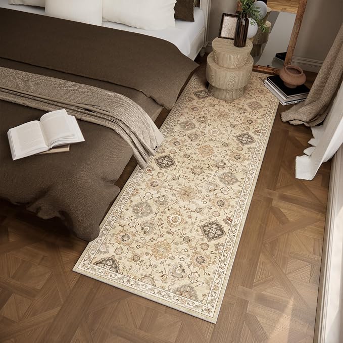 Machine Washable Hallway Runner Rug: 2'x6' Kitchen Rugs Stain Resistant Non - Image 2