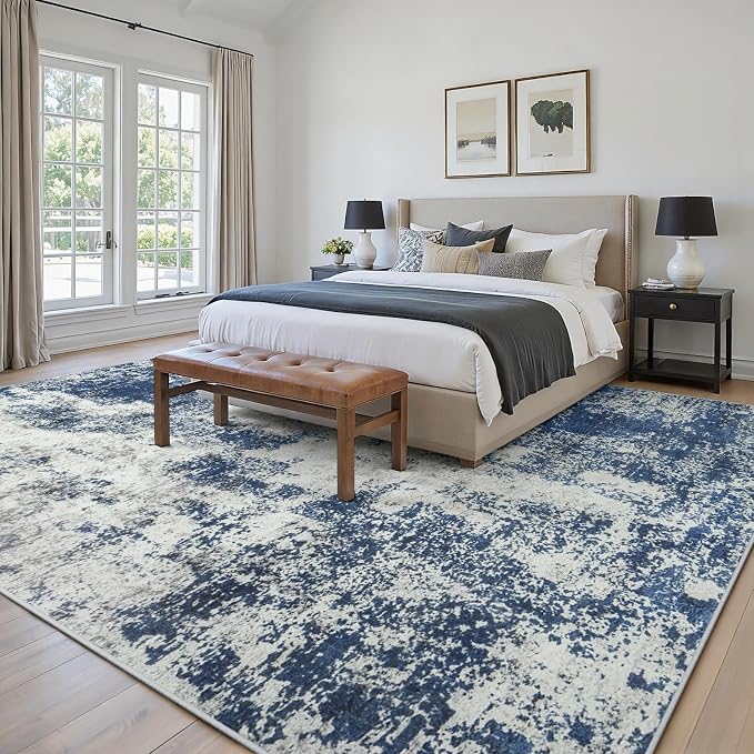 Area Rug Living Room Rugs: 8x10 Large Soft Indoor Carpet Modern Abstract Decor - Image 4