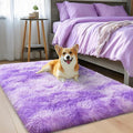 qulint 2x3 Rugs for Bedroom, Fluffy Purple Rug for Living Room Soft Shag Small by QULINT