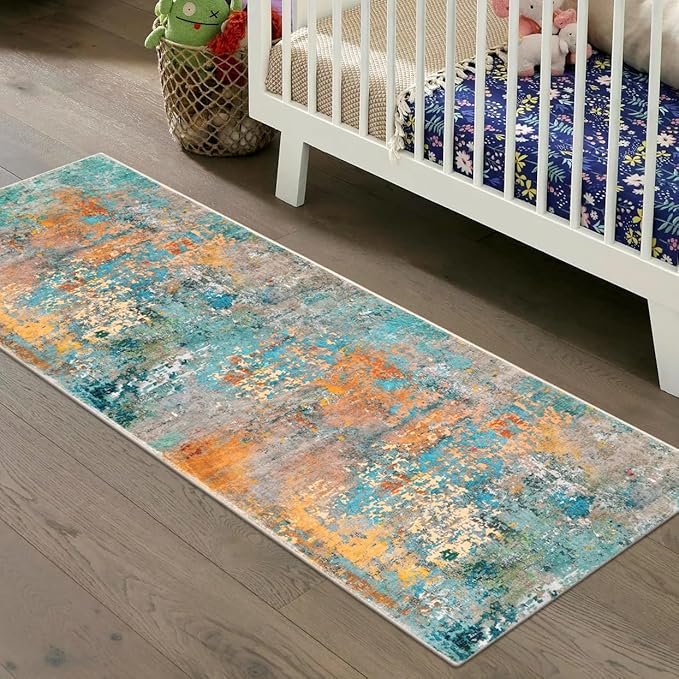 Lahome Modern Abstract Runner Rug by Lahome