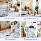 Area Rugs 8x10 Living Room: Large Modern Abstract Washable Rug Soft Anti-Skid - Image 5