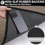 YDKGL Door Mat 17"x30", Dirt Resistant and Absorbent, Non-Slip Rubber Backing - Image 6