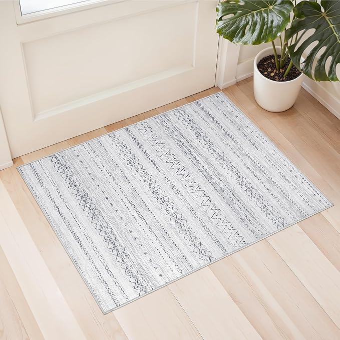 cotiled Washable 2x3 Entryway Rug: Washable Boho Rugs by COTILED
