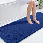 OLANLY Bathroom Runner Rugs 59x24, Soft Absorbent Chenille Bath Rugs, Rubber by OLANLY