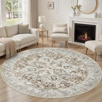 Tortania 5' Round Area Rug Living Room Rugs by Tortania