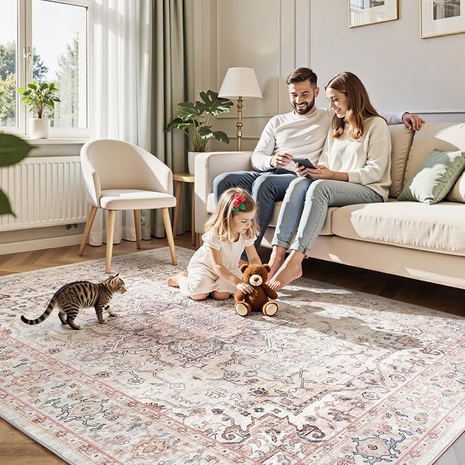 Lofus 6x9 Area Rugs for Living Room, Washable Area Rug, Rugs for Bedroom - Image 9