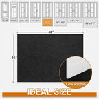 Mibao Front Door Mat Indoor Entrance, Dirt Trapper Welcome Mat - Image 3