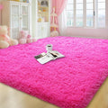 qulint Hot Pink Area Rug for Living Room, 6x9 Area Rug Soft Shag Fluffy Rug for by QULINT