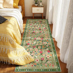 2x6 Area Rugs for Living Room Vacuum-Friendly Machine Washable Area Rug Flower - Image 6