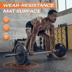 SUPERJARE 0.56'' Thick 48 Pcs 192 Sq Ft Rubber Top Exercise Equipment Mats - Image 6
