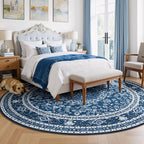 Lessymo Washable 8FT Round Area Rugs - Image 2