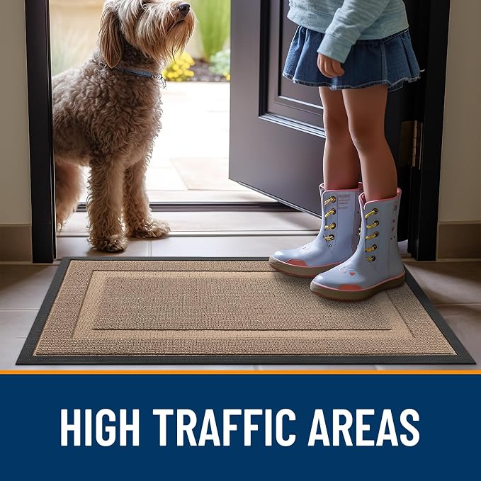 OLANLY Front Door Mat Indoor Outdoor Entrance, Waterproof All-Season, - Image 6