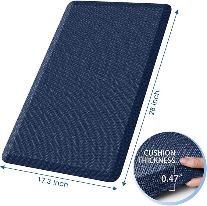 Mattitude Kitchen Mat Cushioned Anti-Fatigue Floor Mat Water Resistant Non-Slip - Image 2