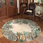 GarveeHome Round Area Rugs 5ft for Bedroom by GarveeHome