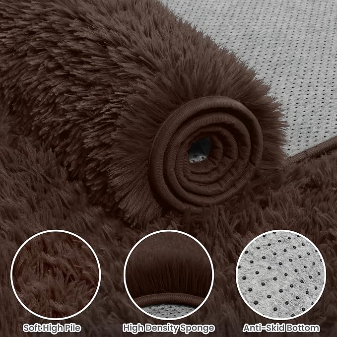 8x10 Area Rug for Living Room, Ultra Soft Fluffy Shag Rugs for Bedroom - Image 6
