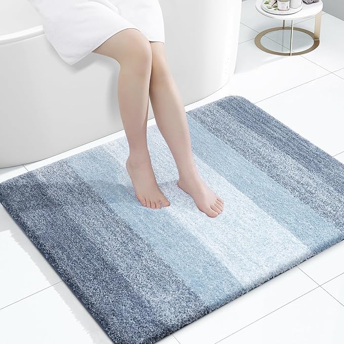 OLANLY Large Bathroom Rugs Mat 40x32, Extra Soft Absorbent Microfiber Bath Rugs by OLANLY