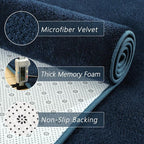 2x6 Feet Runner Rugs for Hallway, Low Pile Non Slip Memory Foam Rugs, Washable - Image 4