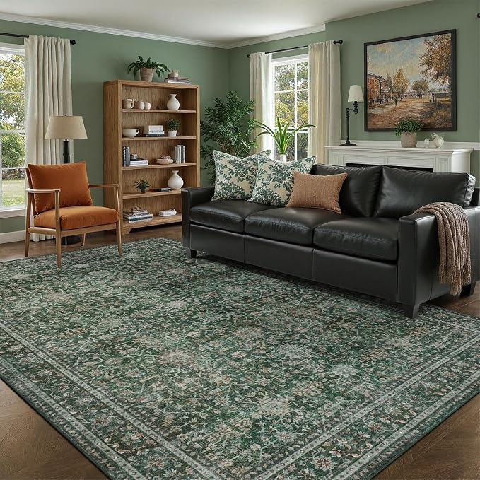 DCX Green 8x10 Rug, Kid & Pet Friendly - Image 8