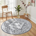 Lessymo 4FT Washable Round Area Rugs by Lessymo