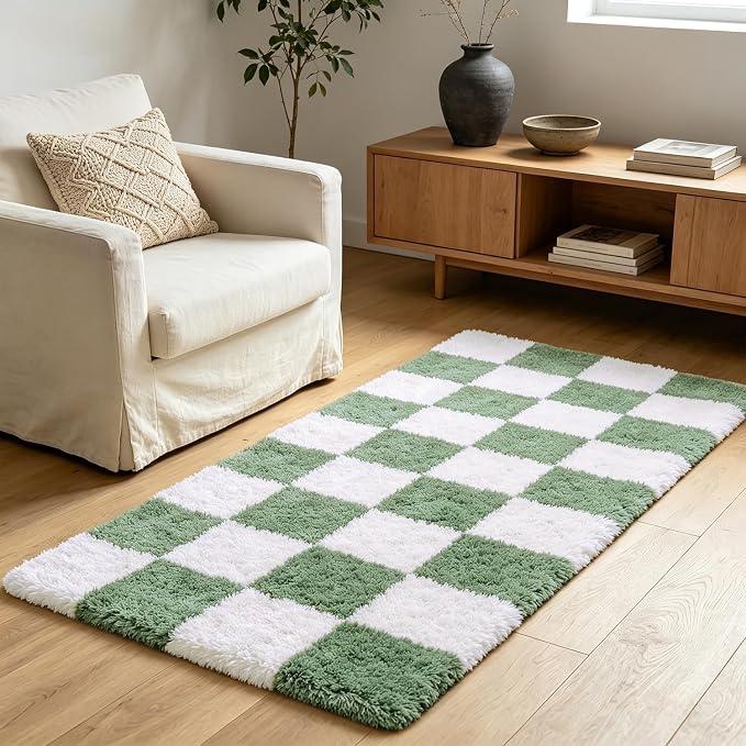 Shag Runner Rug for Bedroom Living Room 2x6 Upgrade Non-Slip Fluffy Soft - Image 7