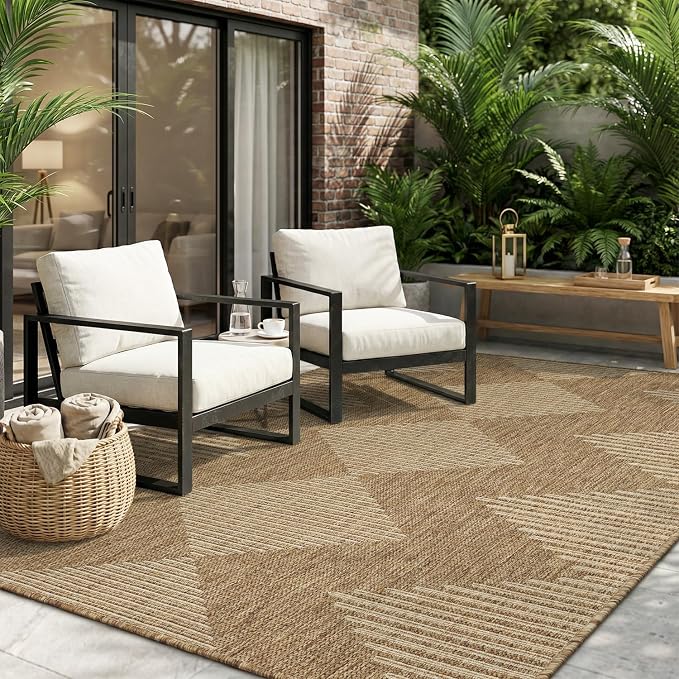 MontVoo-3x5 Outdoor Rug Porch Entryway Rug-Polypropylene Indoor Outdoor Rugs - Image 9