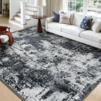 RELEANY Washable Area Rugs Square 10ft Non-Slip Modern Abstract Soft by RELEANY