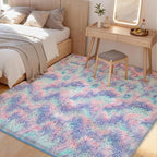 Litanika 9x12 Fluffy Shag Faux Fur Area Rug - Image 2