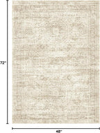 Soalmost 4x6 Area Rugs for Living Room, Vintage Washable Rugs for Dining Room - Image 2