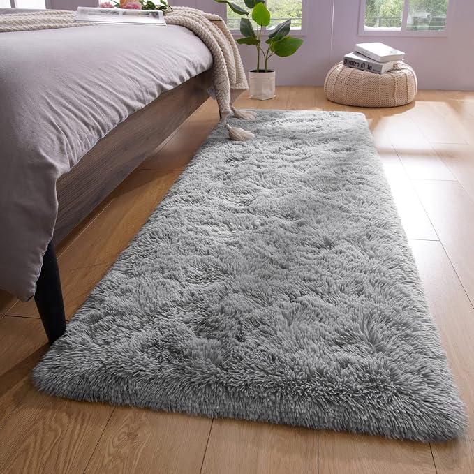 YJ.GWL Shag Runner Rug Non Slip by YJGWLHomeDecor