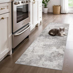 Abstract 2x5 Rug Runner Washable Non-Slip Hallway Carpet by BYYVOORugsforYourHome