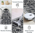 Yamaziot Washable Runner Rug 2x12 – Non Slip Boho Floral Hallway Runner Rug - Image 4
