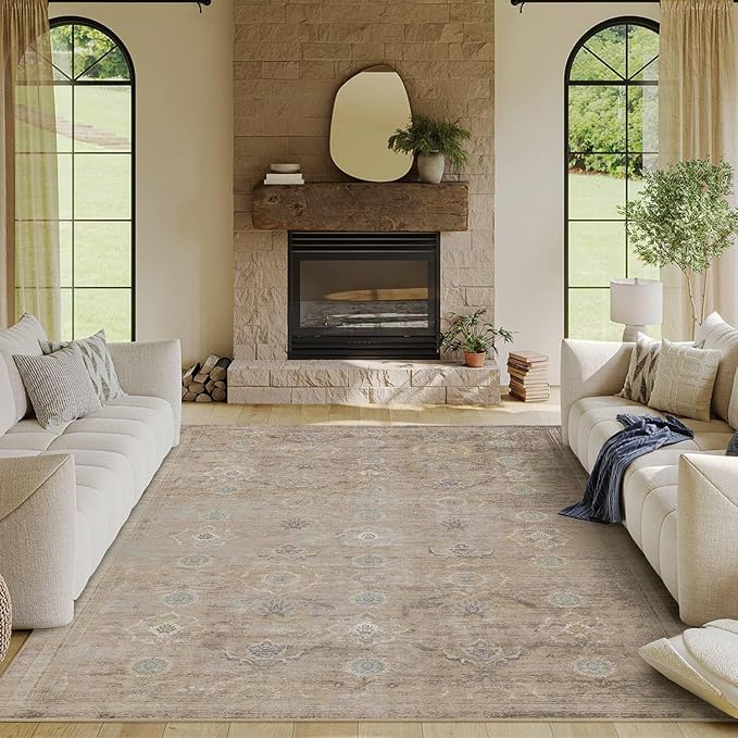 Rugxara 6x9 Area Rugs for Living Room Bedroom, Large Washable Rug, Non Slip & - Image 4