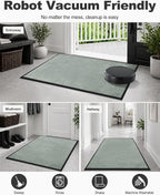 Mibao Front Door Mat Indoor Entrance, 29.5" x 17", Dirt Trapper Welcome Mat - Image 4