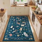 Unirea 3x5 Dark Blue Cat Area Rug - Image 3