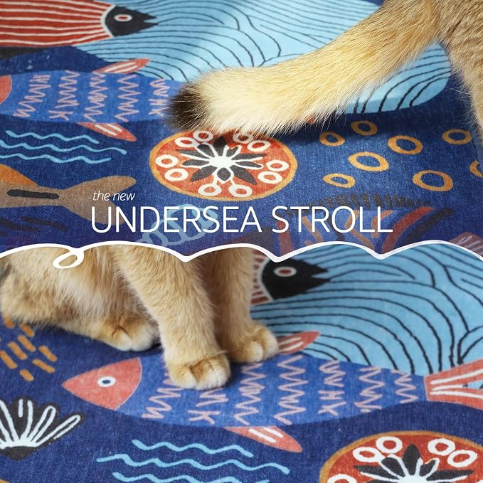 jinchan 5x7 Coastal Area Rug Kids Washable Fun Rug Colorful Ocean Fish Indoor - Image 4