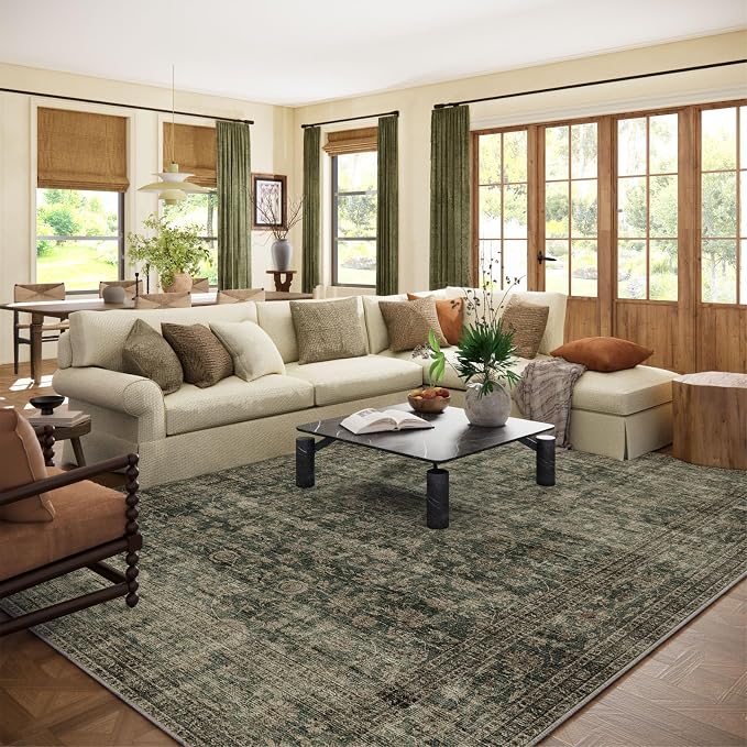 Washable Living Room Area Rug: 9x12 Rugs by palohom