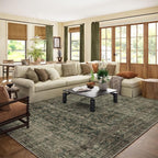 10x12 Area Rugs for Living room: Large Washable Rugs Stain Resistant Non Slip by palohom
