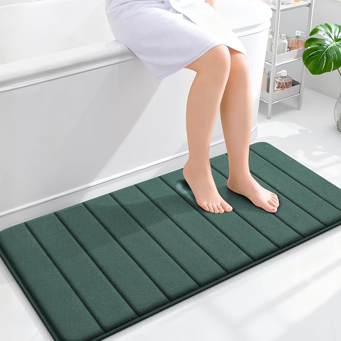 OLANLY Memory Foam Long Bathroom Rugs Runner 44x20, Super Soft Absorbent Bath by OLANLY