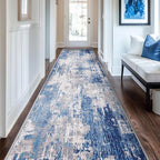 RELEANY Washable Area Rugs 2'x10' Non-Slip Modern Abstract Soft by RELEANY