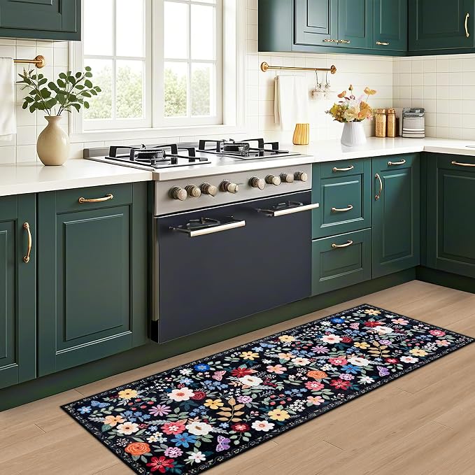 Runner Rug for Entryway: 2.6x8 Kitchen Rugs Non Slip Washable Ultra-Thin Soft - Image 6