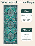 SERISSA Boho Washable Runner Rug - Image 6