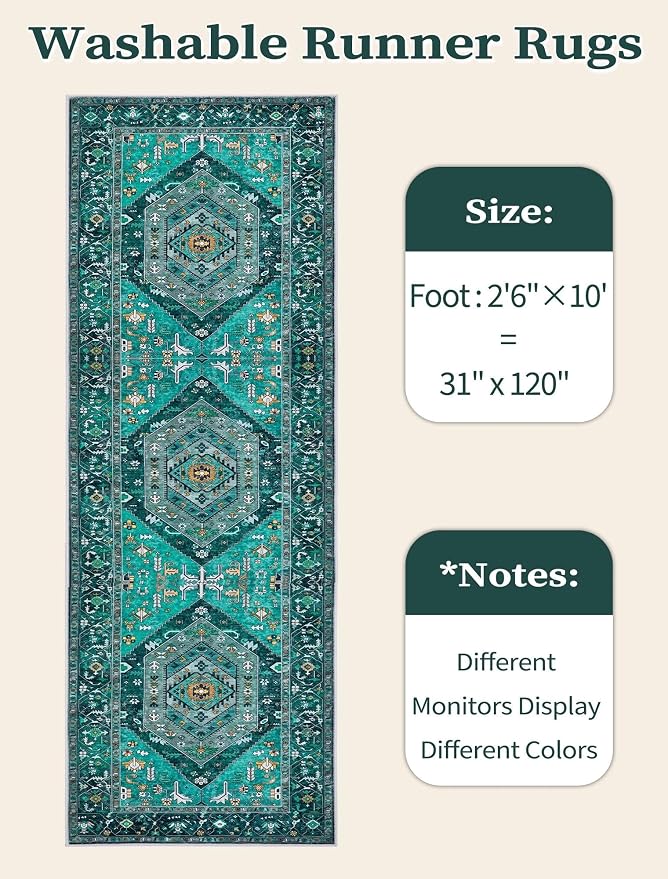 SERISSA Boho Washable Runner Rug - Image 6