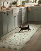 Machine Washable Kitchen Runner Rug: 2'x6' Hallway Rug Non Slip Low Pile Stain by palohom