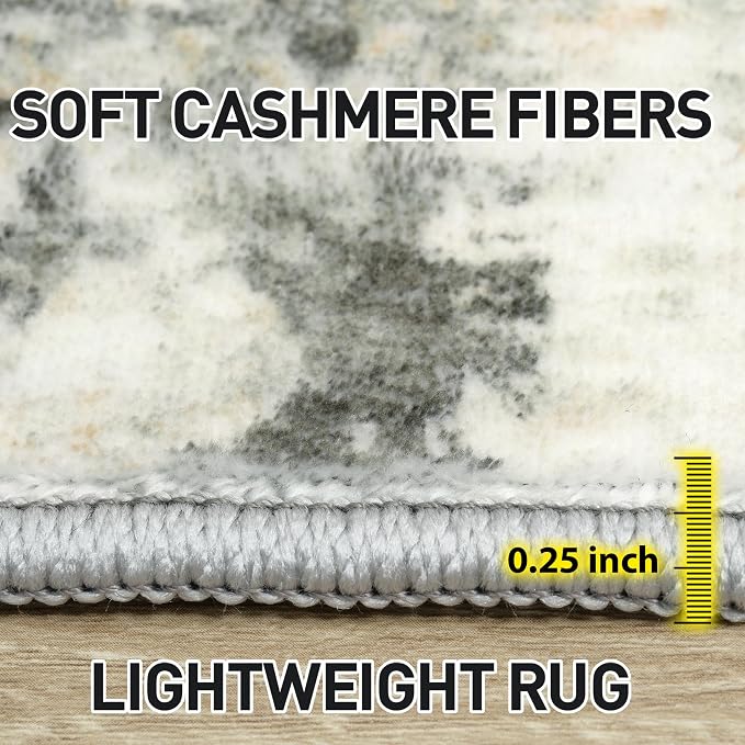 8x10 Area Rugs Washable Rug: Modern Abstract Living Room Rug Soft Anti-Skid - Image 6