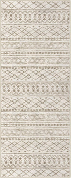 KUTA Boho Hallway Runner Rug 2x5 ft Moroccan Washable Non-Slip Vintage Beige - Image 8