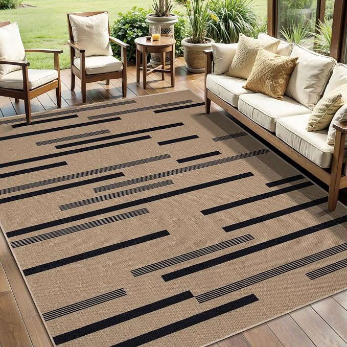 Tangsoo Modern Easy Jute Rug 5x7 Large Washable Area Rugs - Image 2