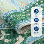 2x6 Hallway Runner Rug Non Slip Forest Nursery Runners Washable Stain Resistant - Image 6
