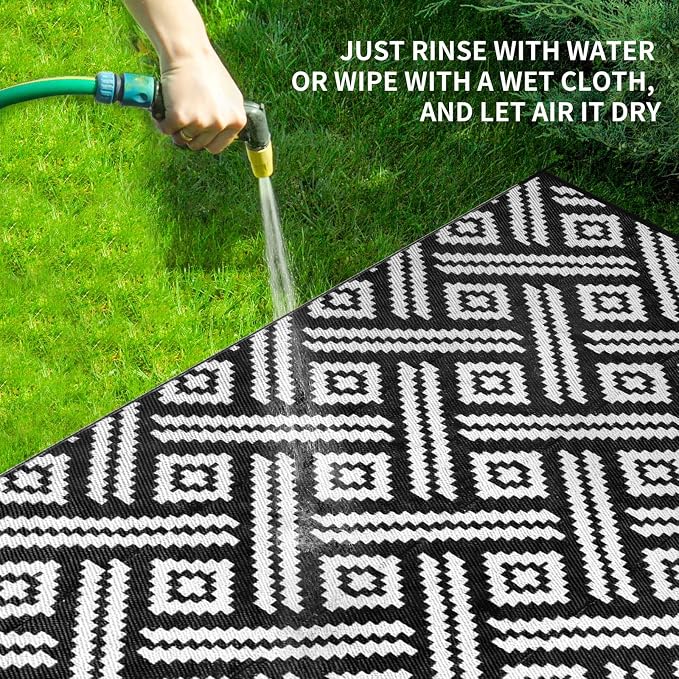 Outdoor Rugs Patio Camping Waterproof - Image 3
