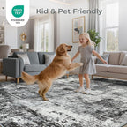 8x10 Area Rugs for Living Room, Abstract Neutral Washable Bedroom Rug, Modern - Image 4
